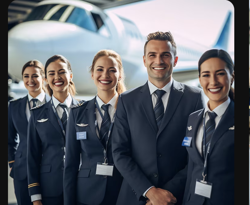 Cabin crew training session at CrewReve air hostess institute Gurgaon